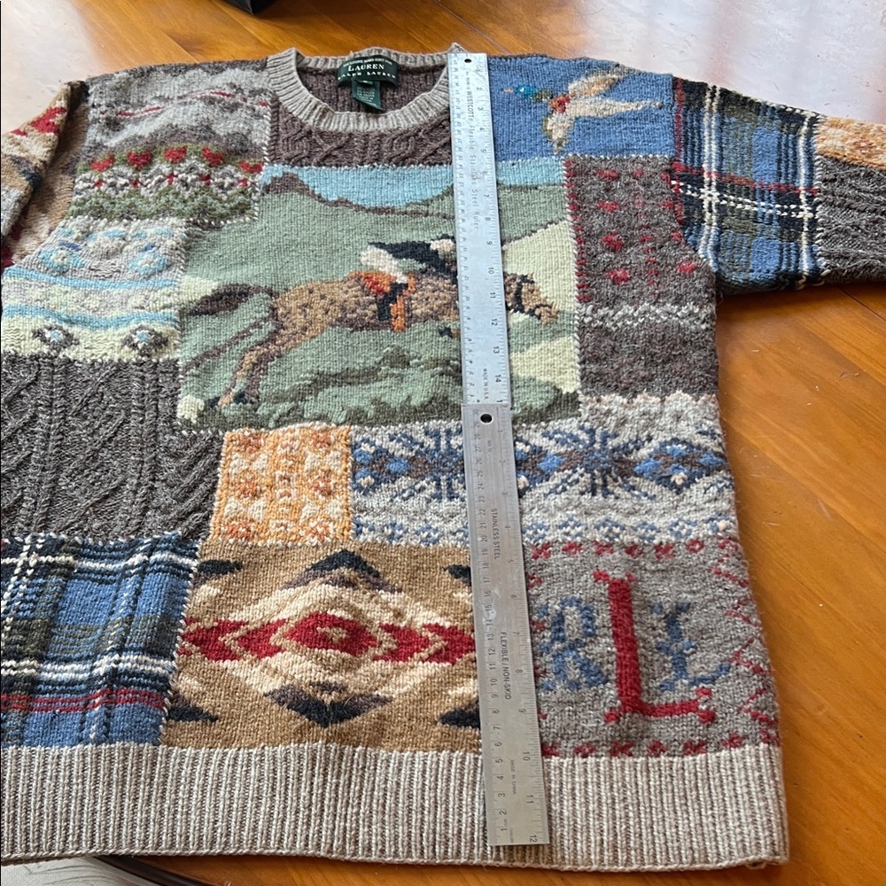 Ralph Lauren Rustic Patchwork Sweater - image 6